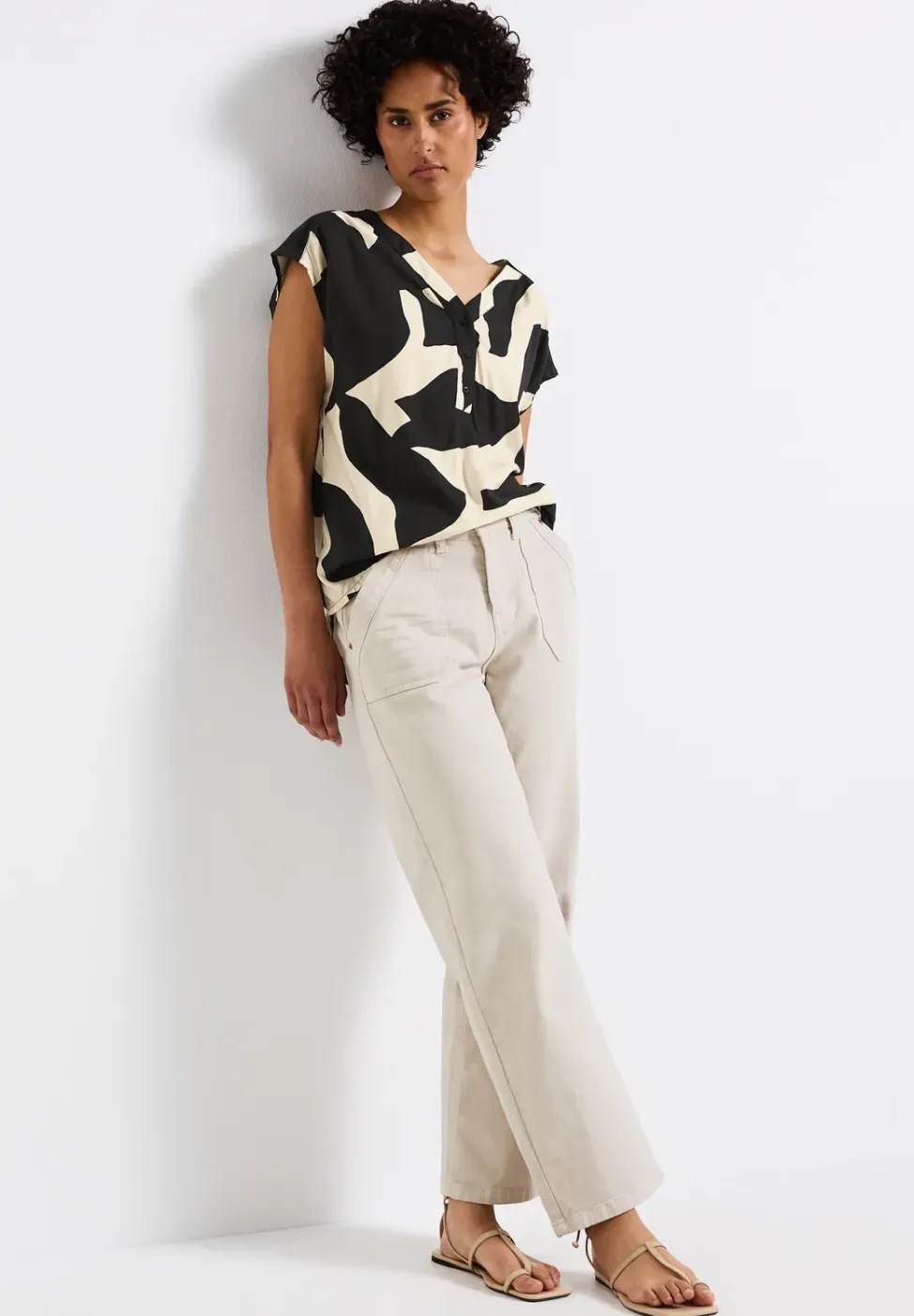 Gedessineerde blouse
