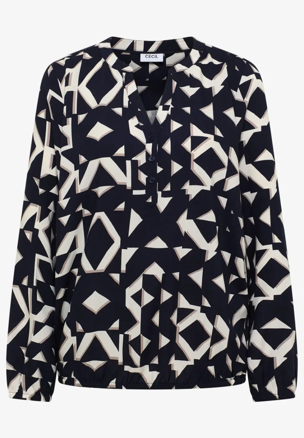 Gedessineerde blouse