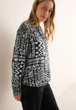 Gedessineerde blouse