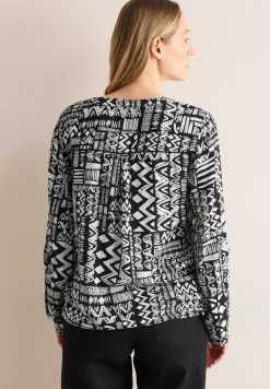 Gedessineerde blouse