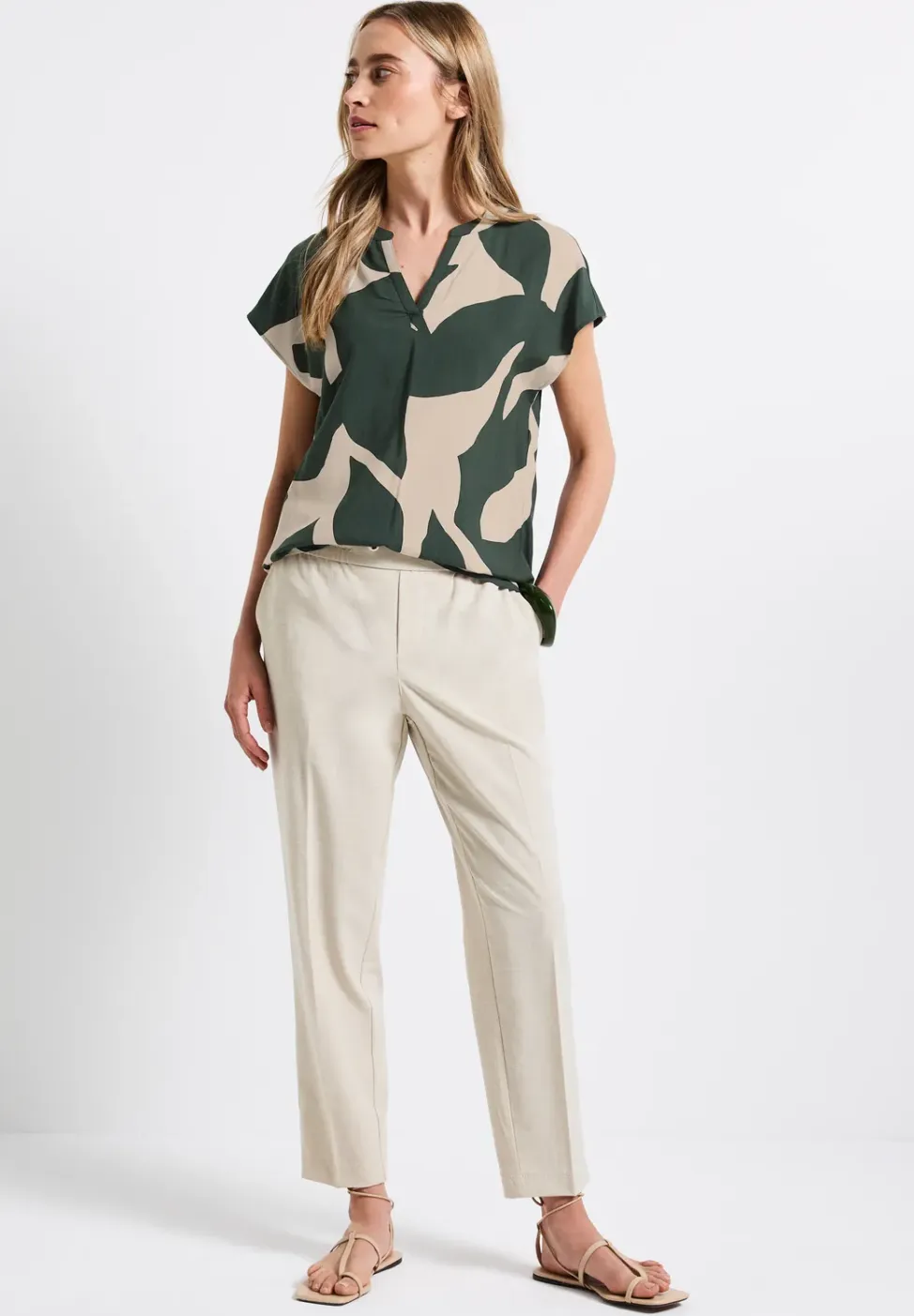 Gedessineerde blouse
