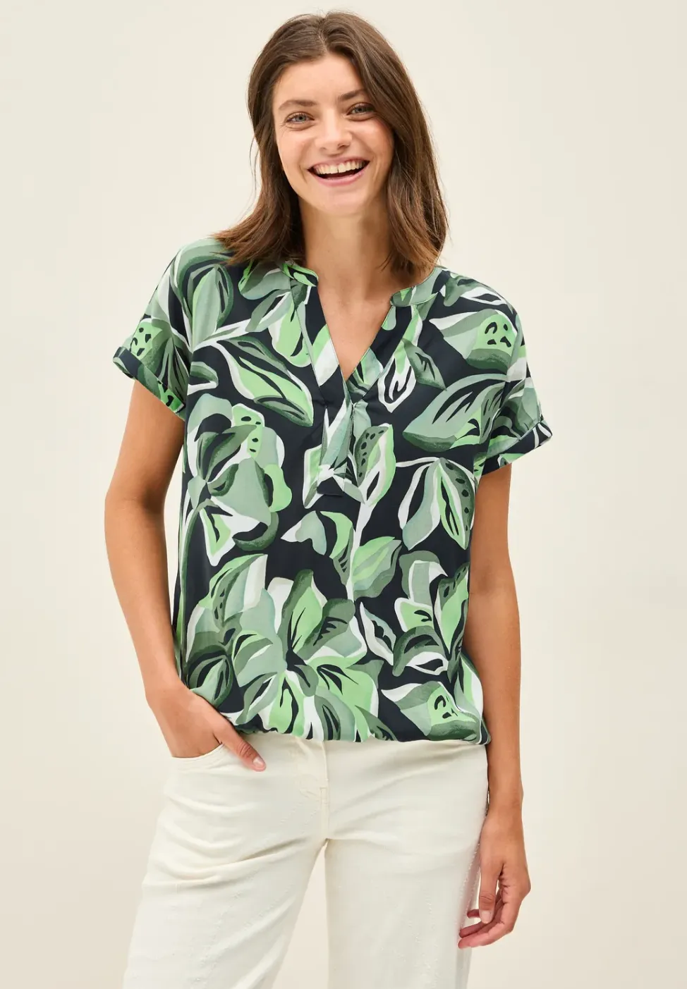 Gedessineerde blouse