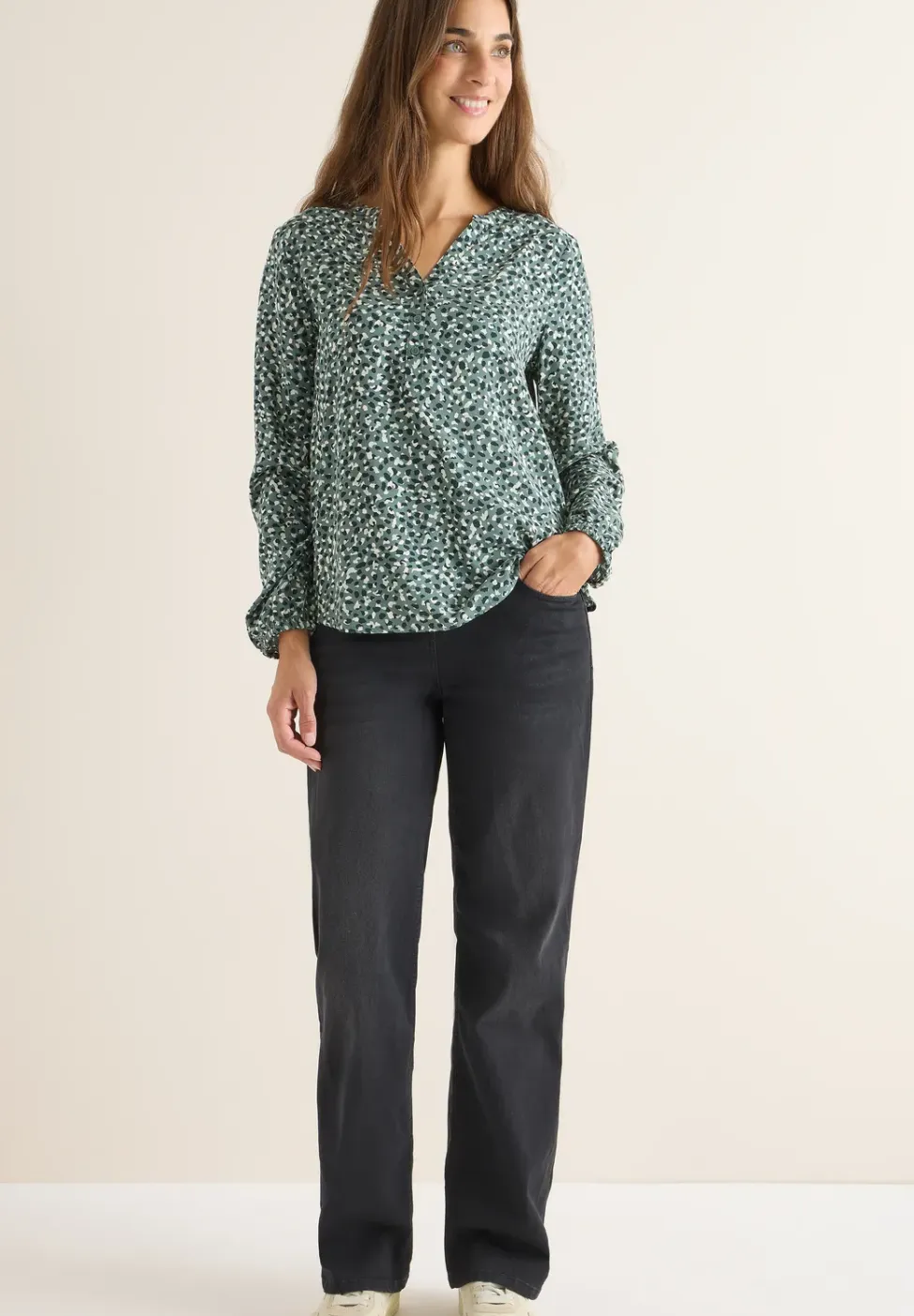Gedessineerde blouse