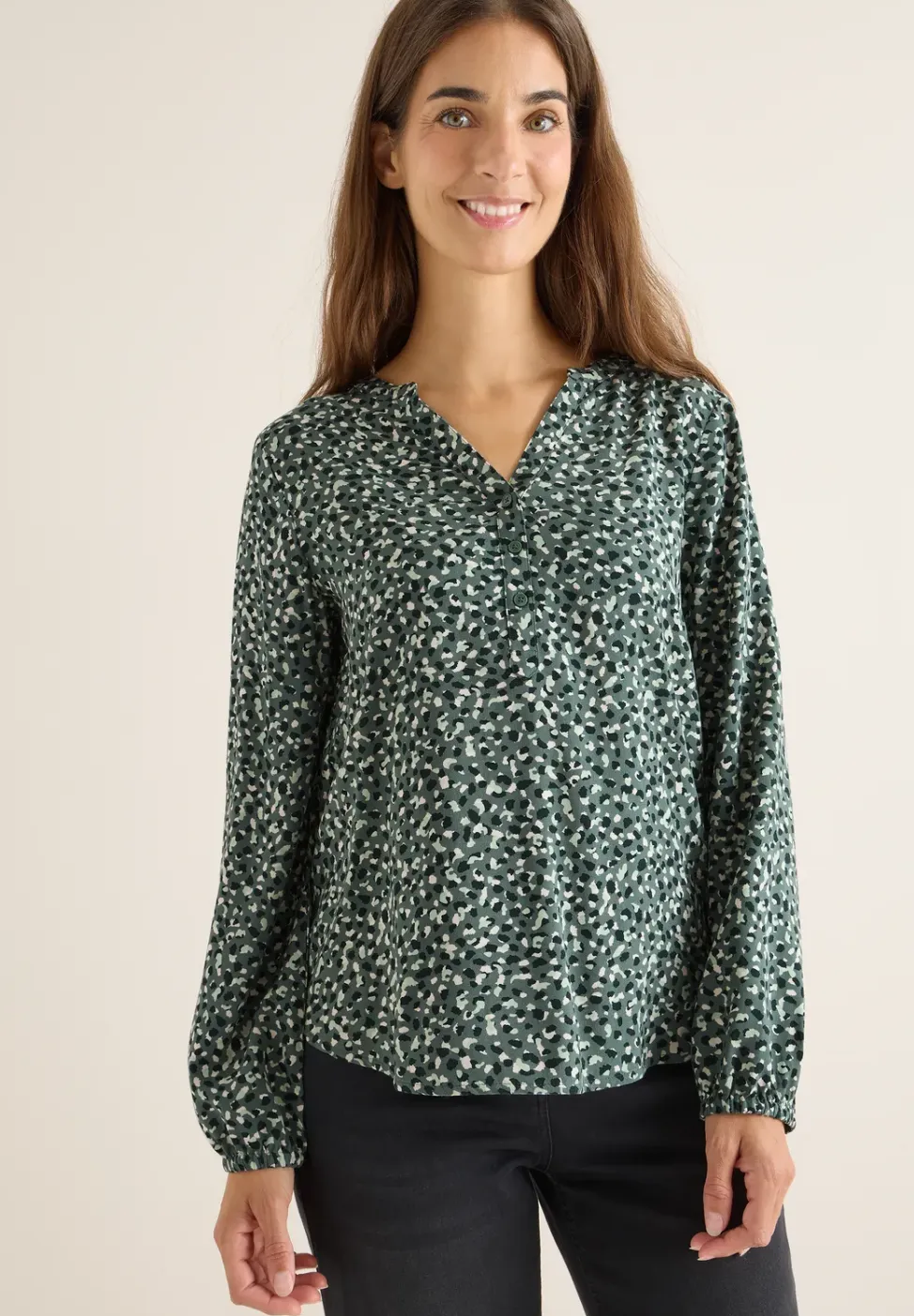 Gedessineerde blouse