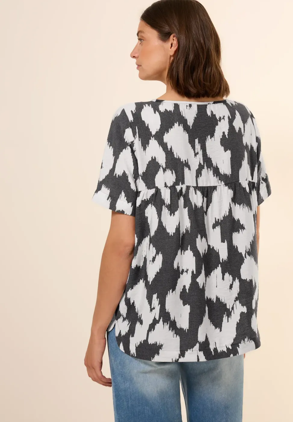 Gedessineerde blouse
