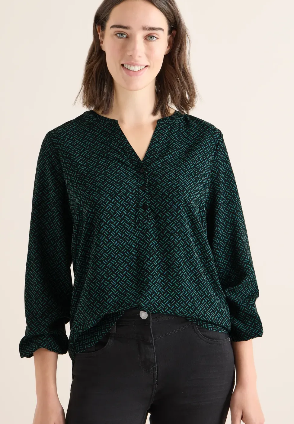 Gedessineerde blouse