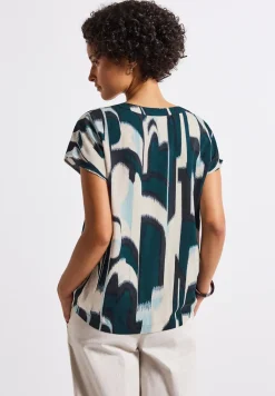 Gedessineerde blouse