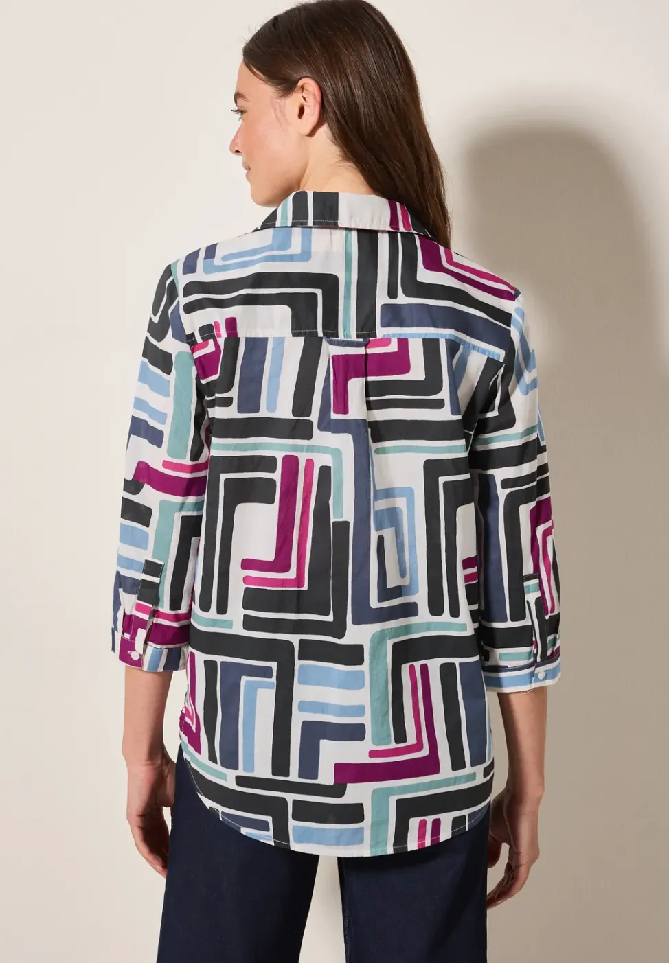 Gedessineerde blouse