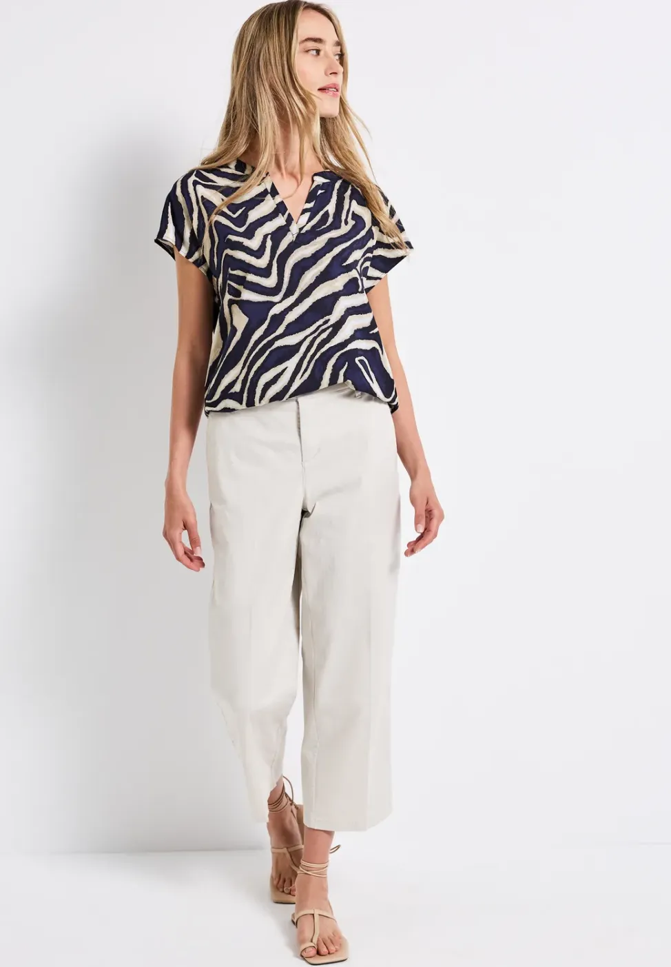 Gedessineerde blouse