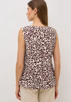 Gedessineerde blouse top