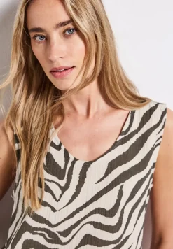 Gedessineerde blouse top