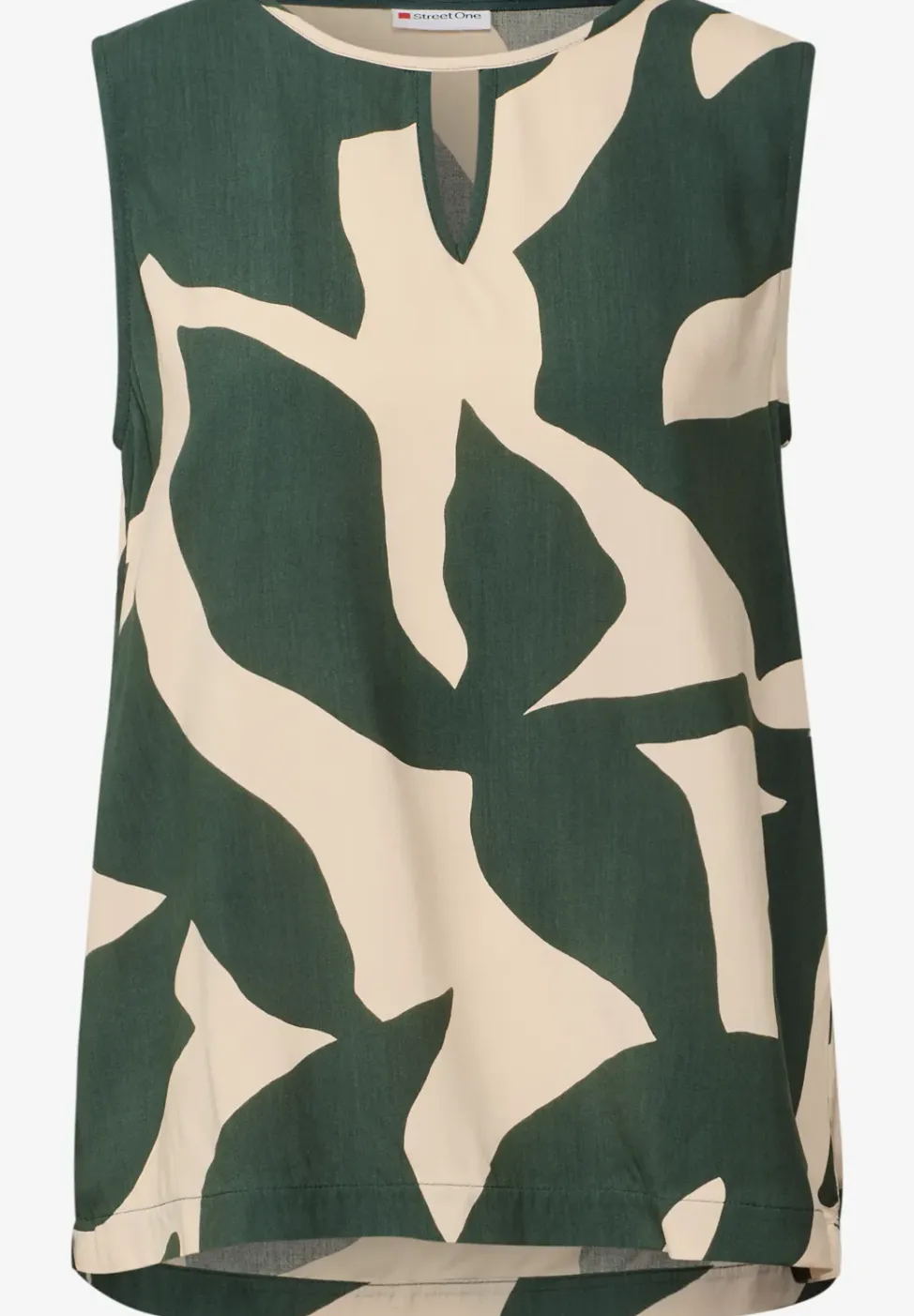 Gedessineerde blouse top