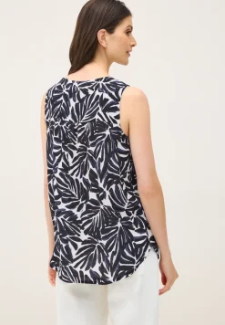 Gedessineerde blouse top
