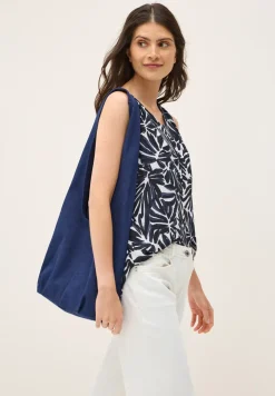 Gedessineerde blouse top