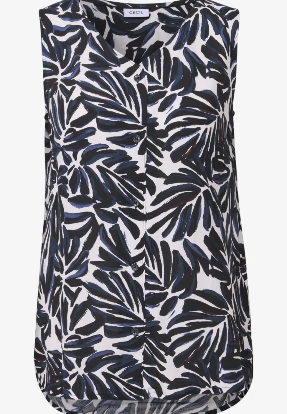 Gedessineerde blouse top