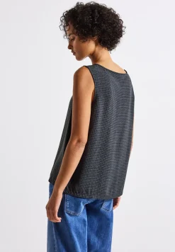 Gedessineerde blouse top