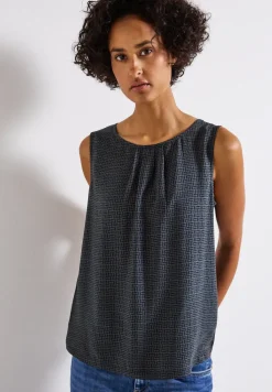 Gedessineerde blouse top