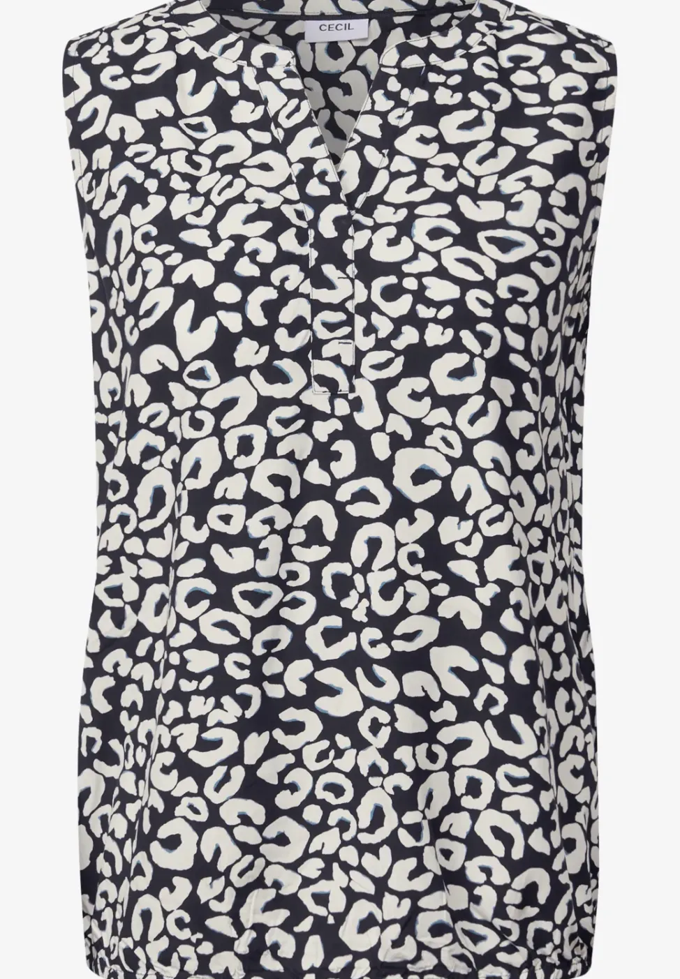 Gedessineerde blouse top