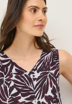 Gedessineerde blouse top