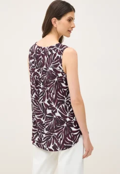 Gedessineerde blouse top