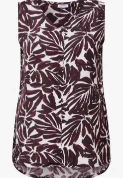 Gedessineerde blouse top