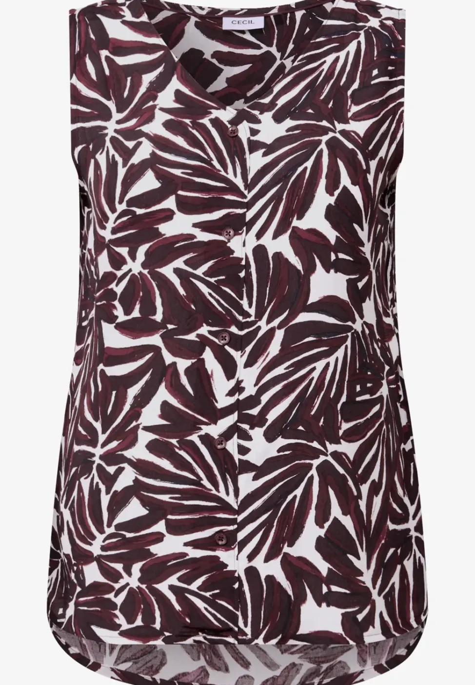 Gedessineerde blouse top