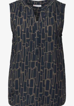 Gedessineerde blouse top