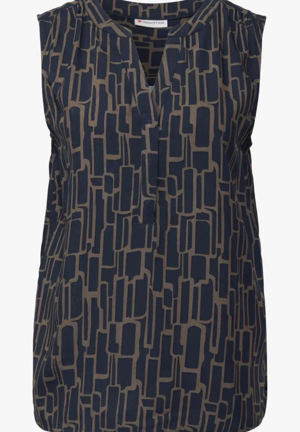 Gedessineerde blouse top