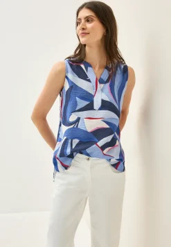 Gedessineerde blouse top