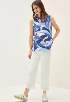 Gedessineerde blouse top