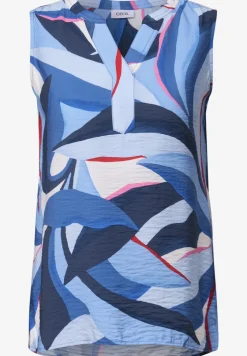 Gedessineerde blouse top