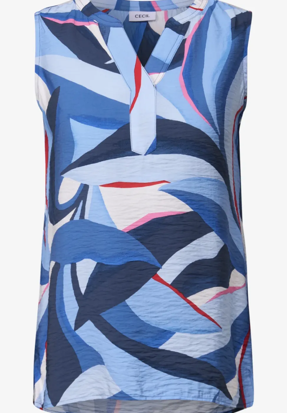 Gedessineerde blouse top
