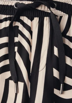 Gedessineerde broek met wijde pijpen