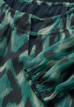 Gedessineerde chiffon blouse