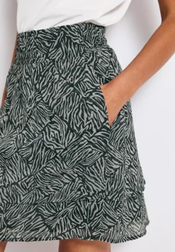 Gedessineerde chiffon rok