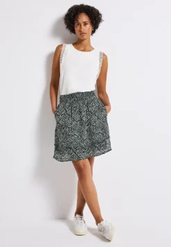 Gedessineerde chiffon rok