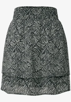 Gedessineerde chiffon rok