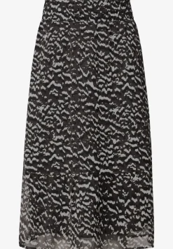 Gedessineerde chiffon rok