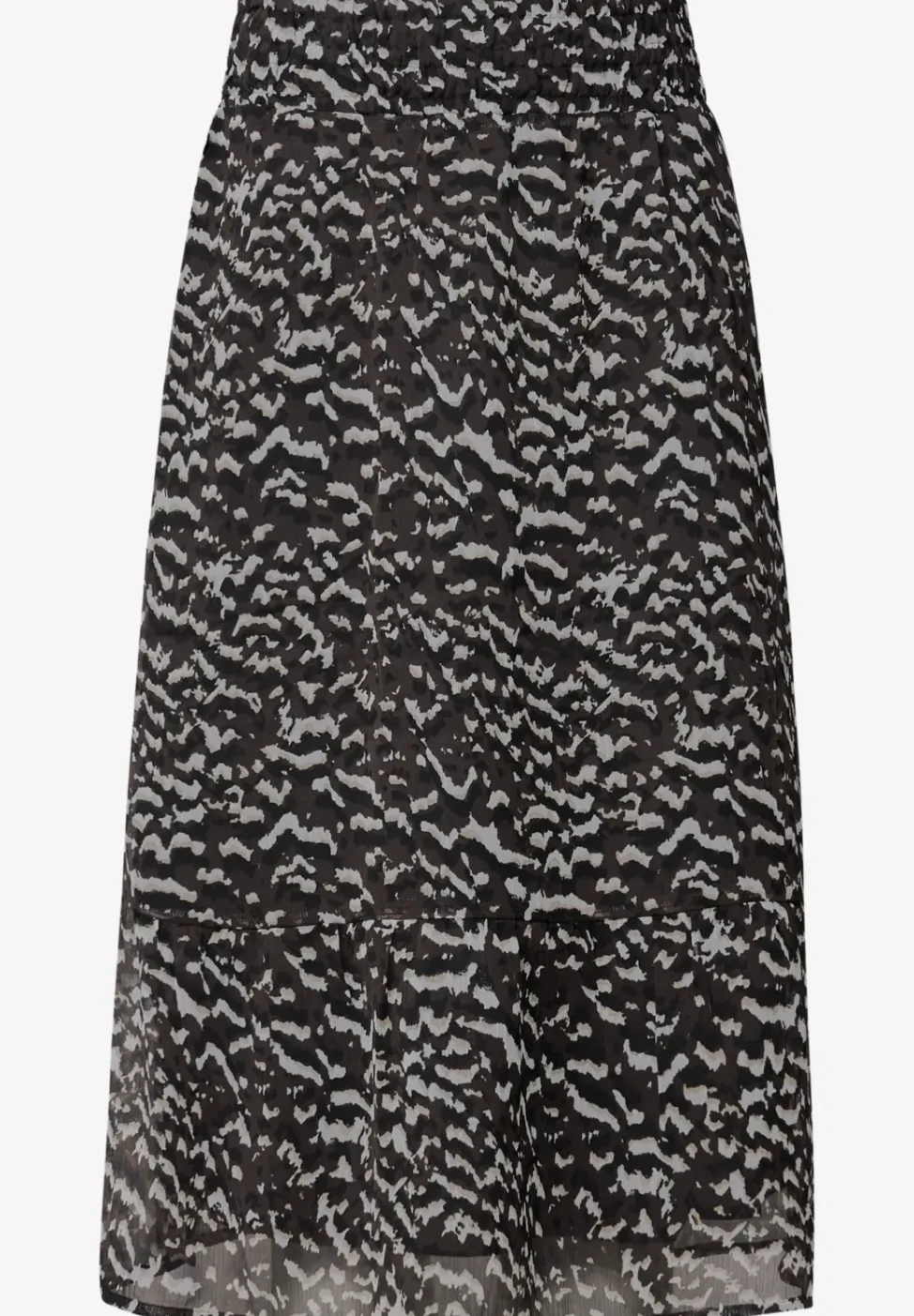 Gedessineerde chiffon rok