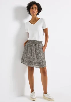 Gedessineerde chiffon rok