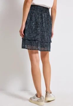 Gedessineerde chiffon rok