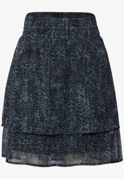 Gedessineerde chiffon rok