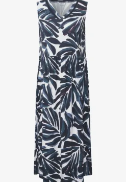 Gedessineerde jersey jurk
