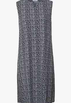 Gedessineerde jersey jurk