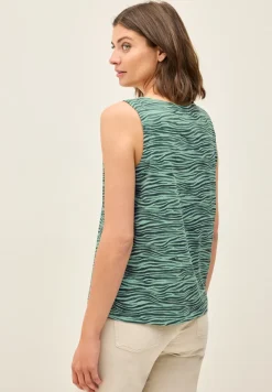Gedessineerde jersey top