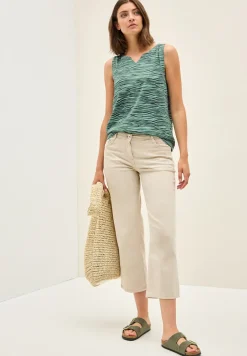Gedessineerde jersey top