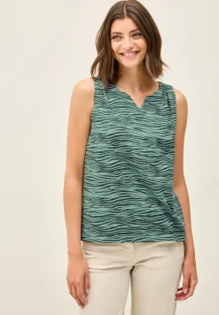 Gedessineerde jersey top