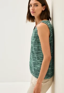 Gedessineerde jersey top