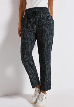 Gedessineerde Loose Fit broek