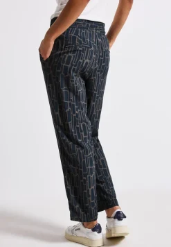 Gedessineerde Loose Fit broek